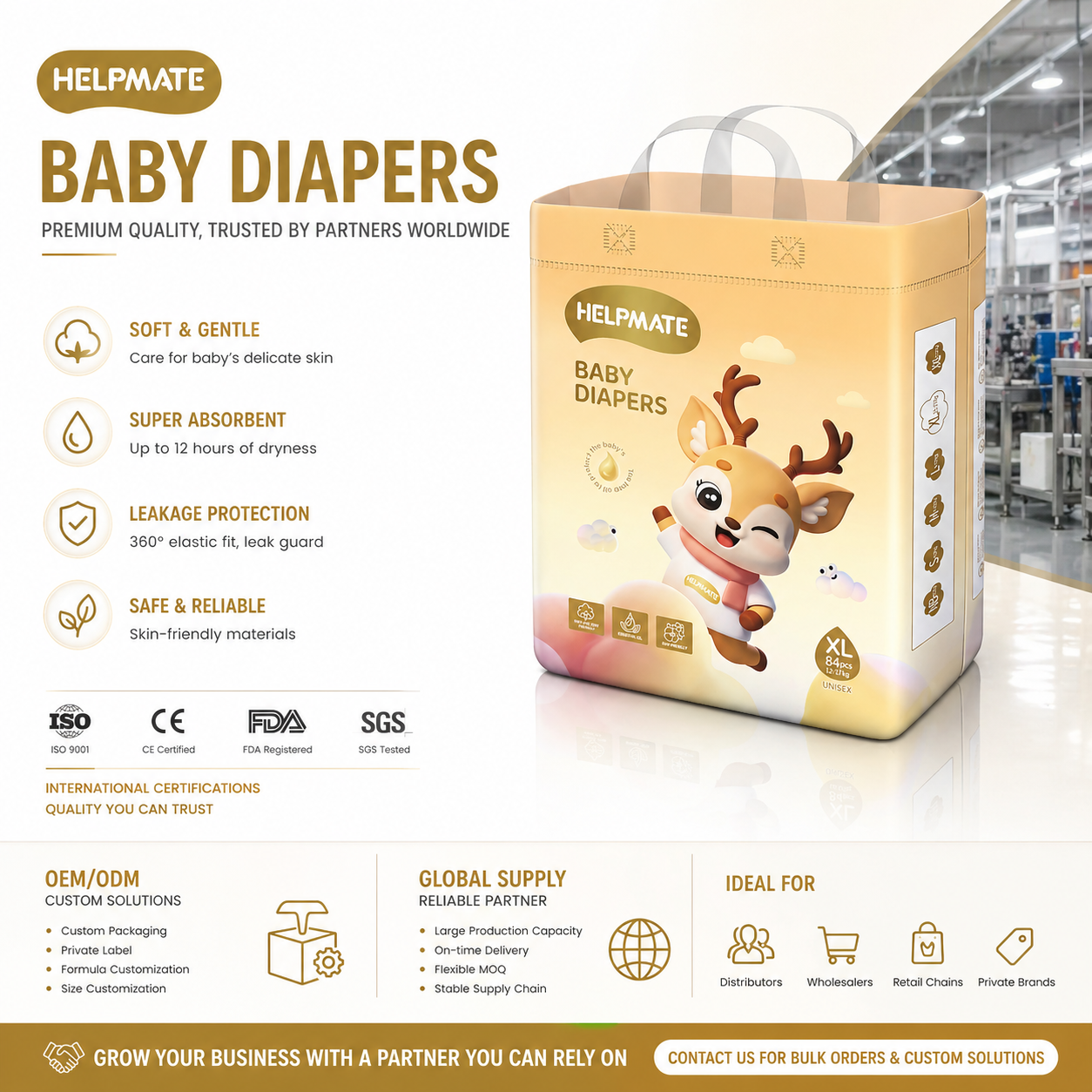Custom OEM ODM Windeln gute Baby -Einwegwindel